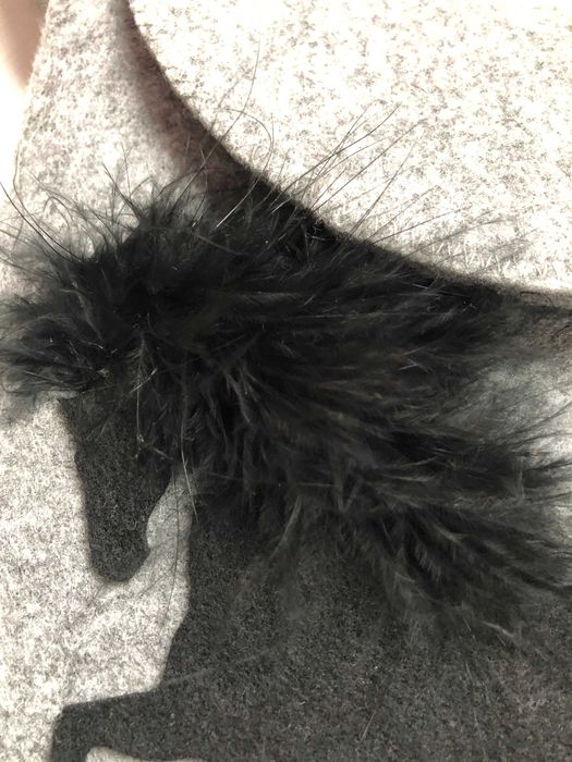 torebka filcowa na ramię z koniem