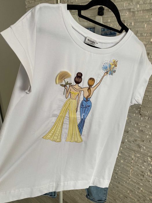 Madnes by Monika nowa koszulka t-shirt biała panienki