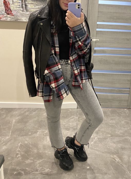 Джинси, вклрочені, розмір 28, сірі