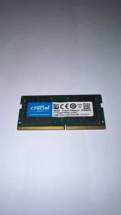 Pamięć RAM DDR4 Crucial 2400 16 GB 1.2V CL17