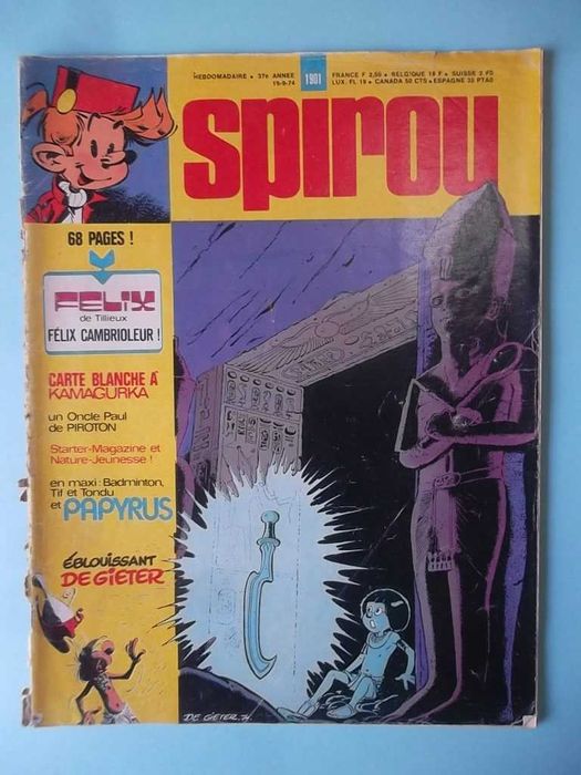 Revistas SPIROU em francês com suplementos.