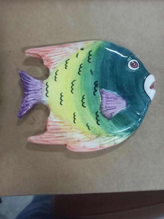 Lote 3 peixes em cerâmica da Ceràgueda