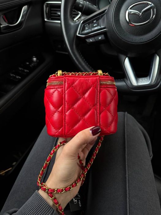 Сумка Chanel Classic / міні-сумка шанель червона
