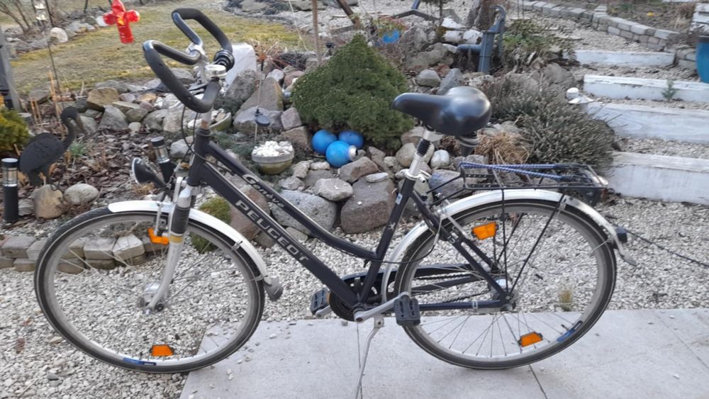 Rower miejski czarny