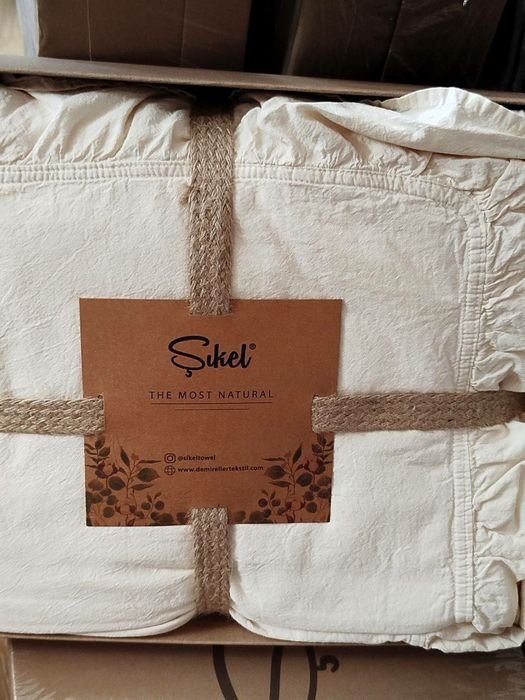 Постільна білизна варена бавовна з рюшами