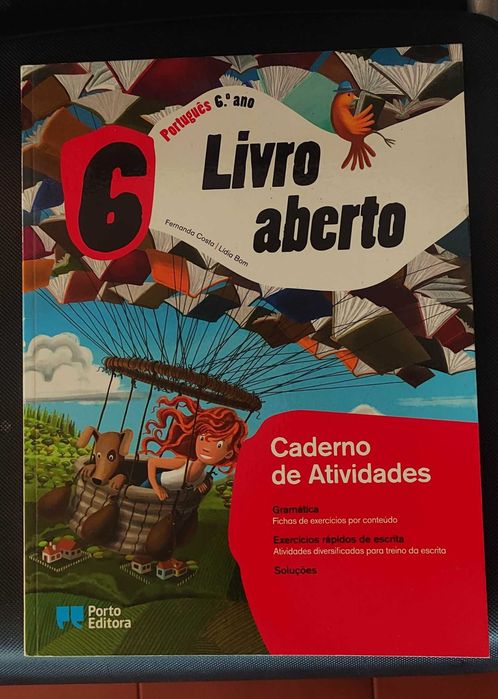 Livro Aberto Caderno de atividades Português 6ºano