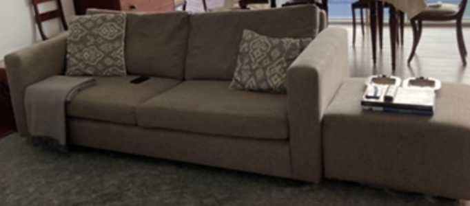 Sofá com tecido Designers Guild