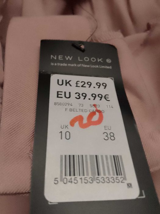 Spodnie damskie New Look pudrowy róż