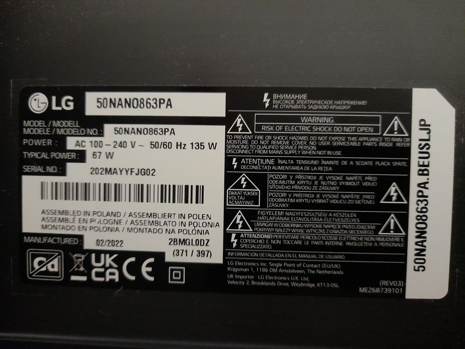Telewizor LG NanoCell 50NANO86 LED + cały zestaw