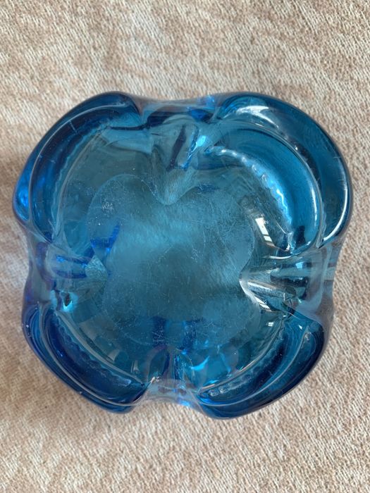 Конфетница/пепельница богемское стекло