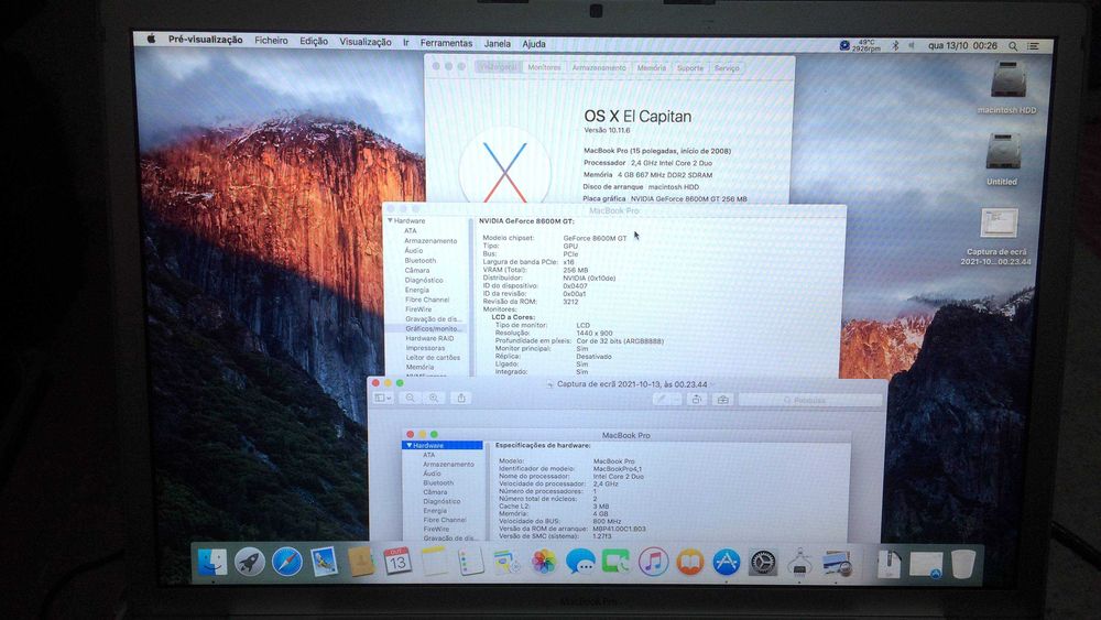 Logicboard MBP4.1 (Earlier 2008) Core 2 Duo 2.4, NVidia GeForce 8600GT