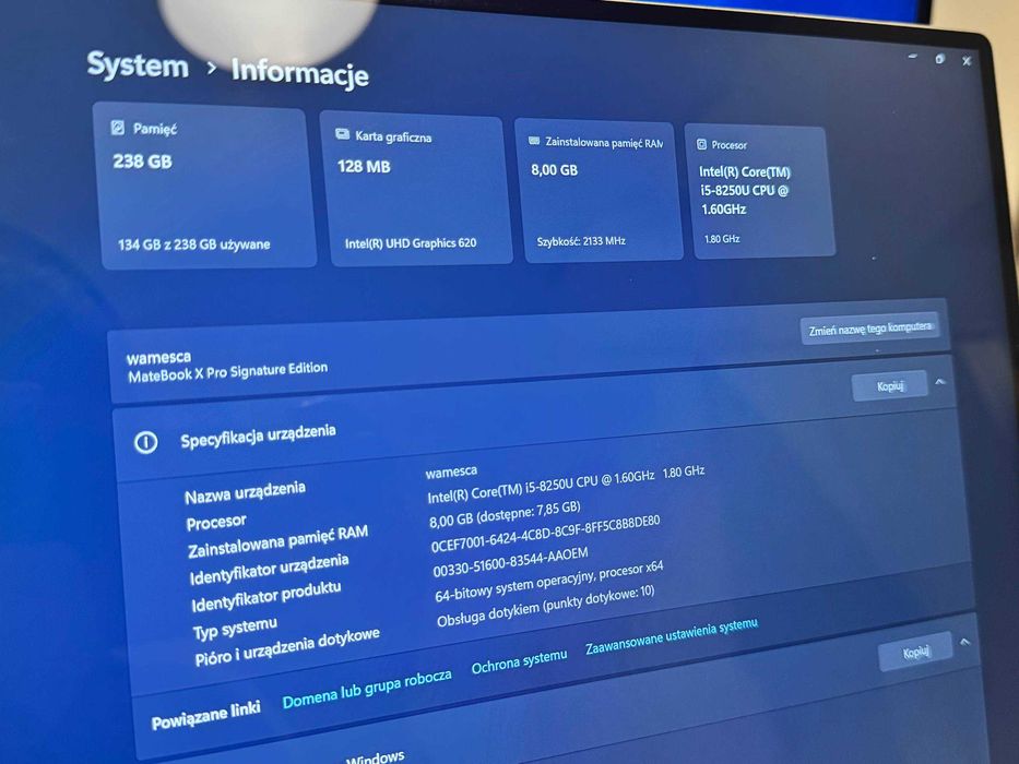 Laptop Huawei Matebook X Pro