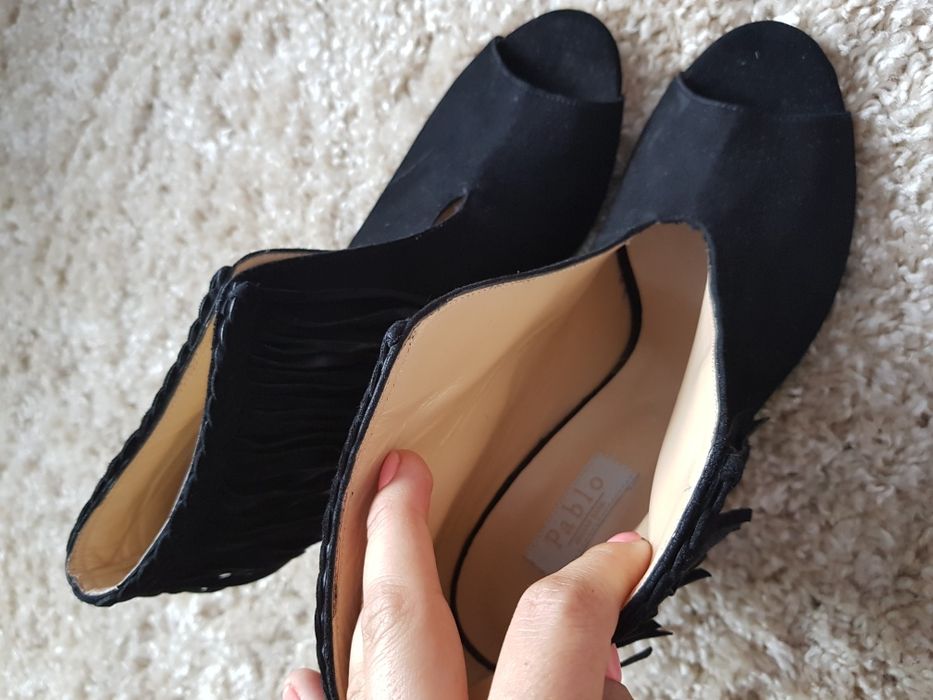 nowe skórzane półbuty na obcasie Pablo Gerard Darel r.39