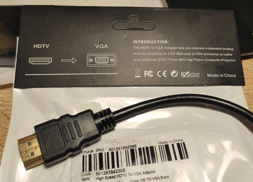 конвертер hdmi to VGA адаптер перехідник
