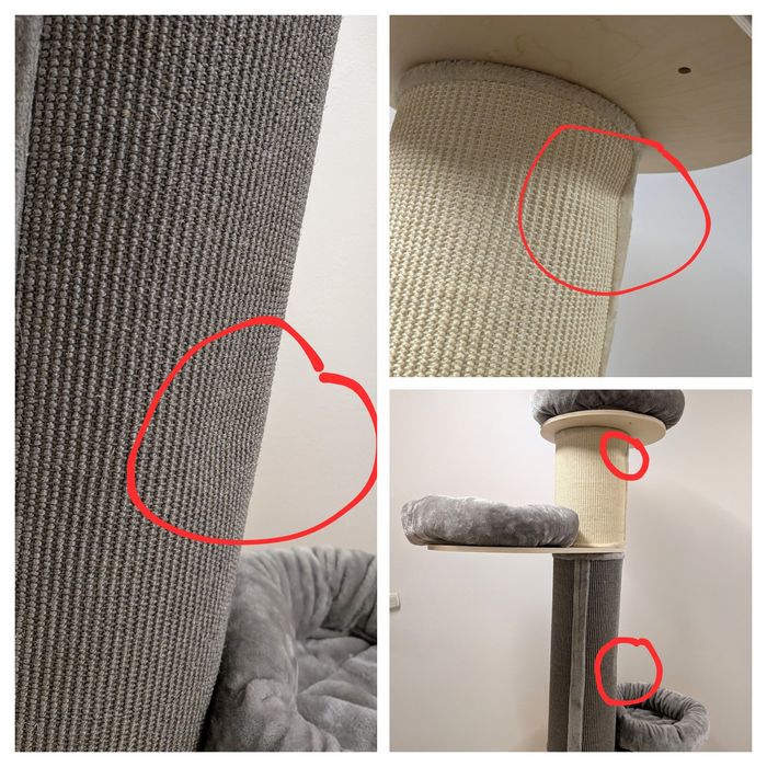 Natural Paradise Drapak Słupek Dla Kota Jasmine XXL Kremowy OGROMNYusz