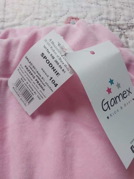 Spodnie welurowe Gamex 104