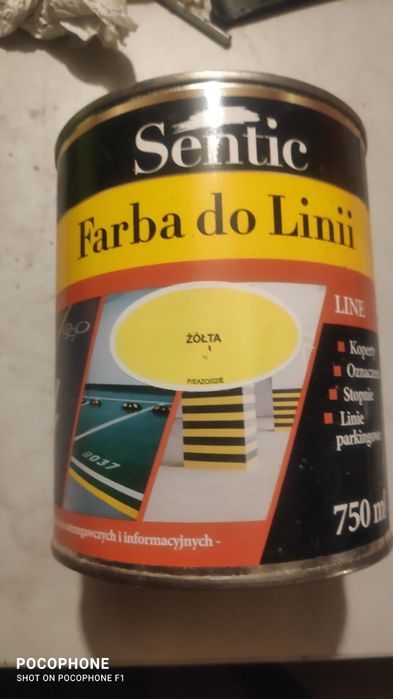 Farba do linii 750 ml żółta SENTIC