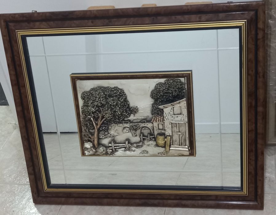 Quadro espelhado/ Quadro em relevo