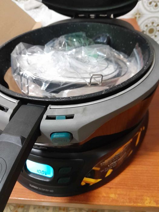 Fritadeira de ar quente de 3,5 L com 1350 W TurboCecoFry 4D Healthy.