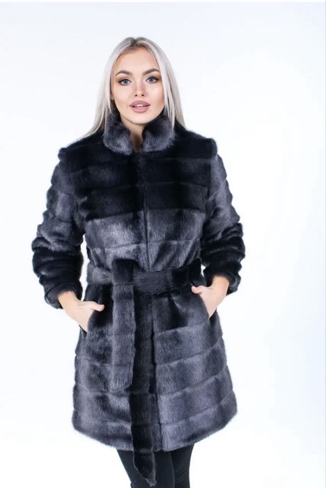 Екошуба під норку Графітова