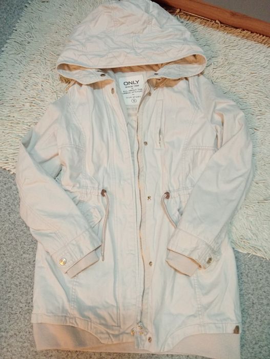 Beżowa .wiosenna kurtka-parka Only roz.S