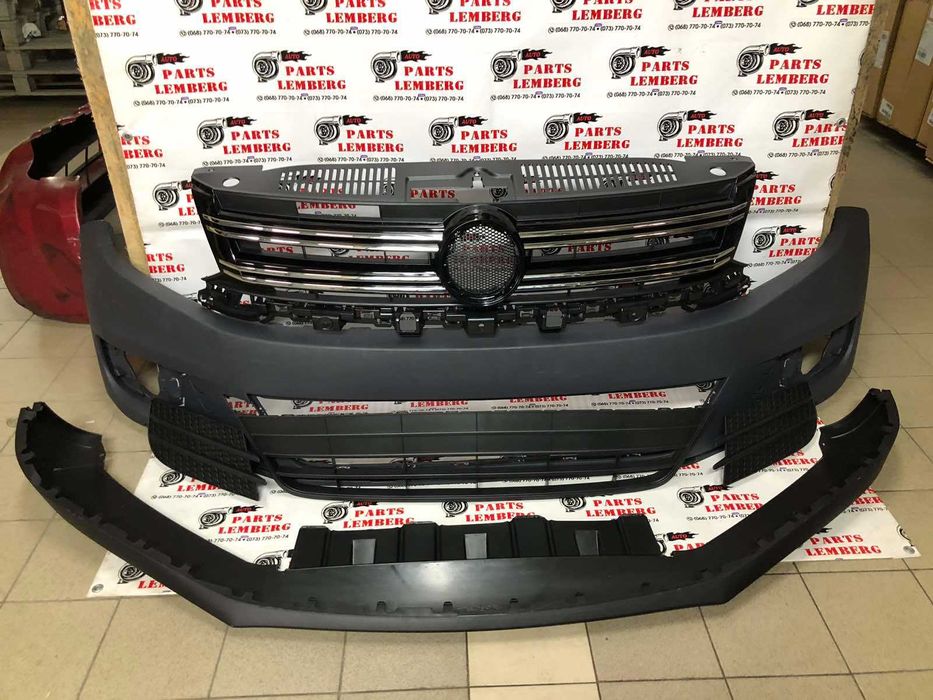VW Tiguan бампер решітка решотка губа спойлер америка європа комплект