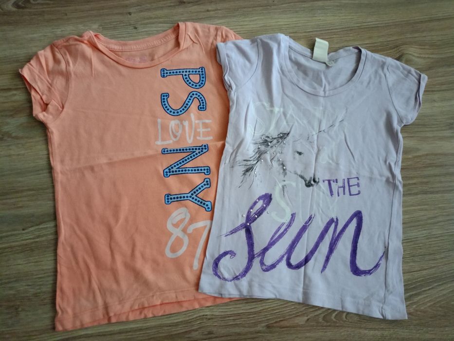 2 x Bluzka koszulka t-shirt krótki rękaw Reserved rozm. 116