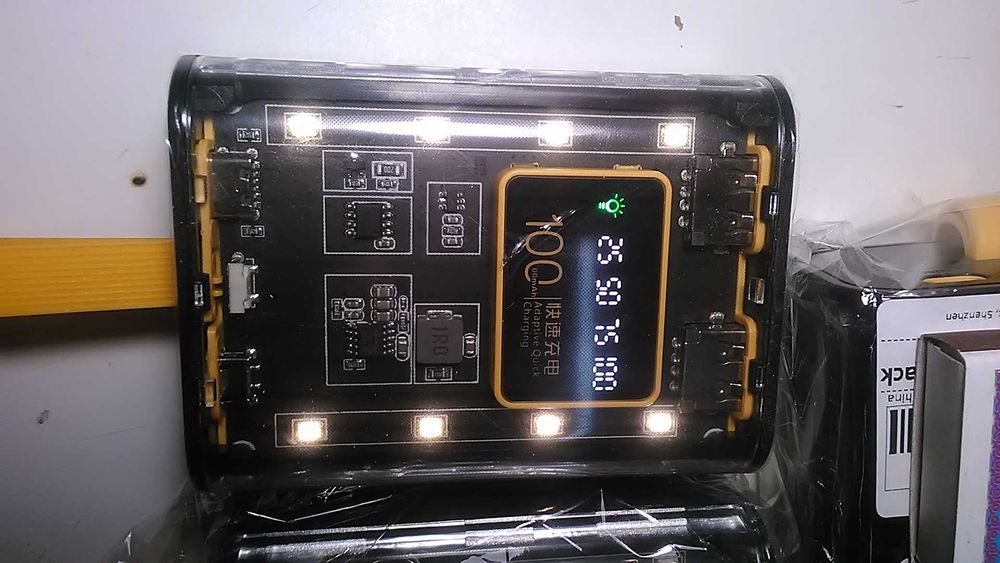 Павербанк "SKELETON" mini 10500 мАг ( 35 W ) з підсвіткою.