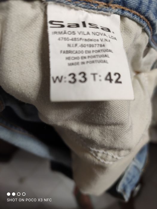 Calças de cintura descida boot cut Salsa