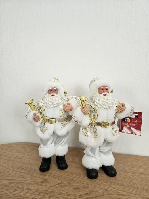 Pai Natal de 25 cm branco Novo