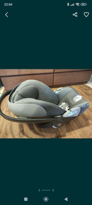 Cybex Cloud T Plus i-Size Mirage Grey – gwarancja 07.2026, super stan