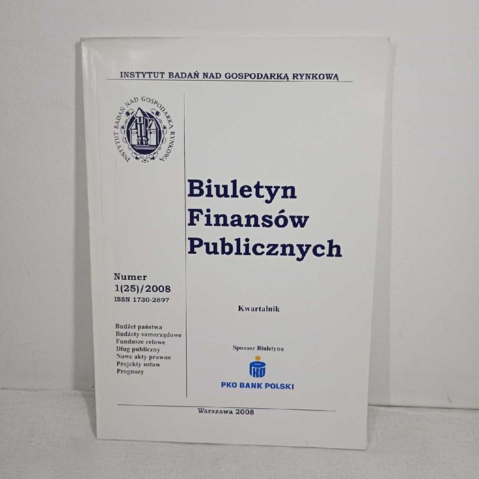 Biuletyn Finansów Publicznych. 1(25)2008