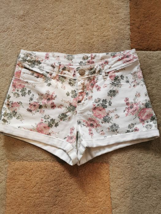 Spodenki białe roz s