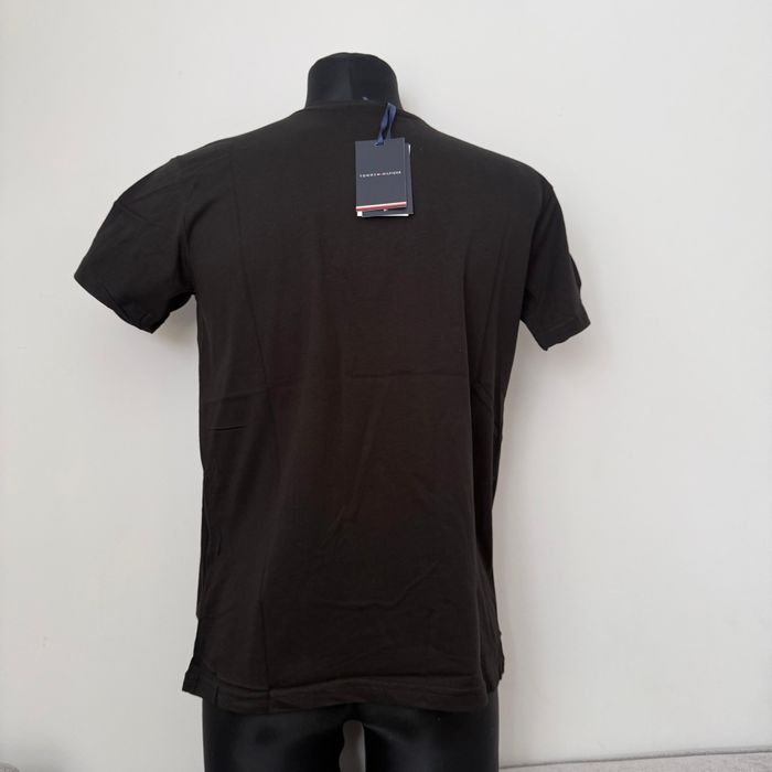 XXL Tommy czarny T-shirt meski polo