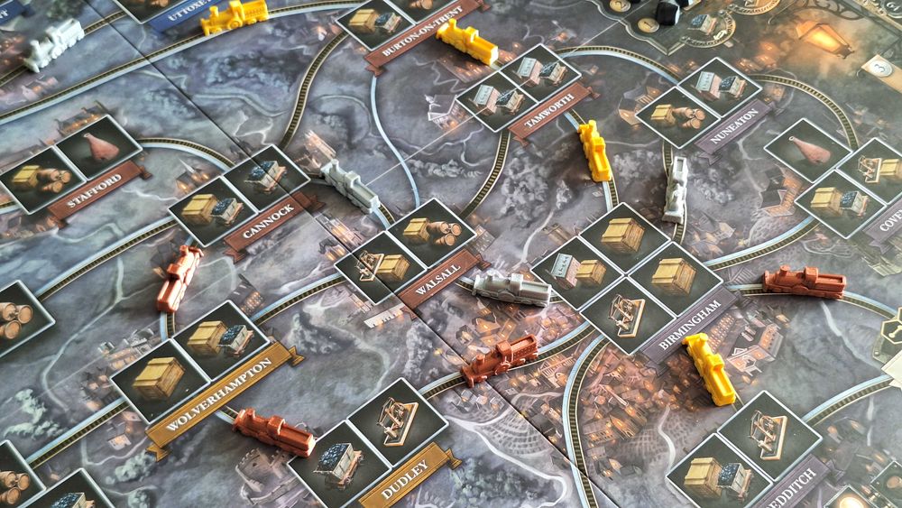 Brass Birmingham Lancashire Znaczniki 3D Tokeny Duży zestaw Premium