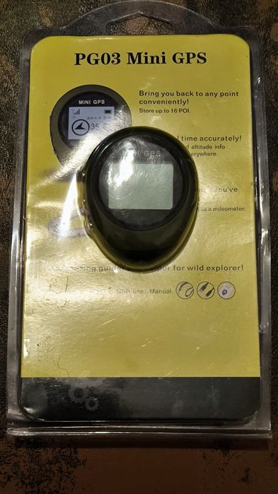 Mini GPS na embalagem selada