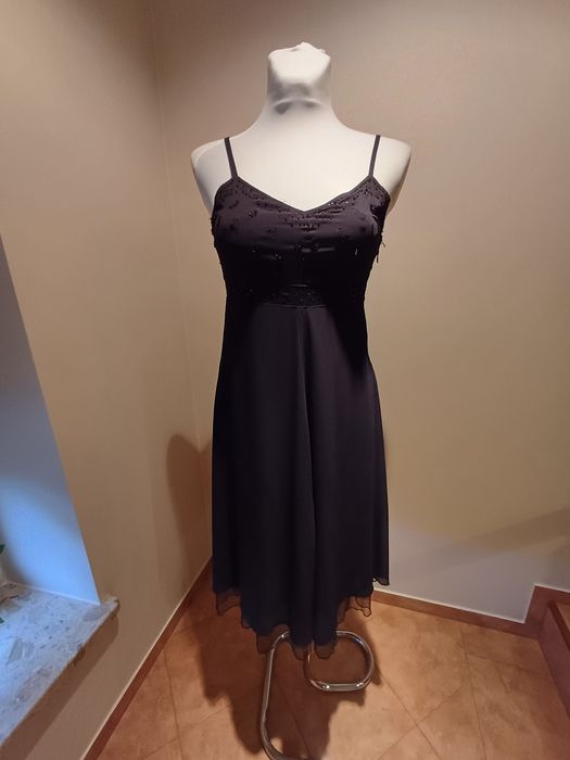 wieczorowa sukienka na ramiączkach, Vila Clothes, r. M, stan bdb