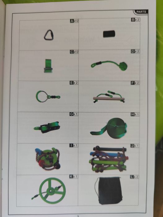 Tor przeszkód Ninja kit big Nowy