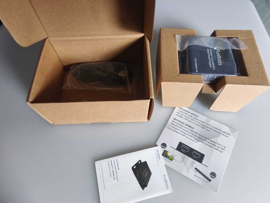 eARC Adaptador/extrator de áudio, 4K Ultra HD 60 Hz com HDR incluído