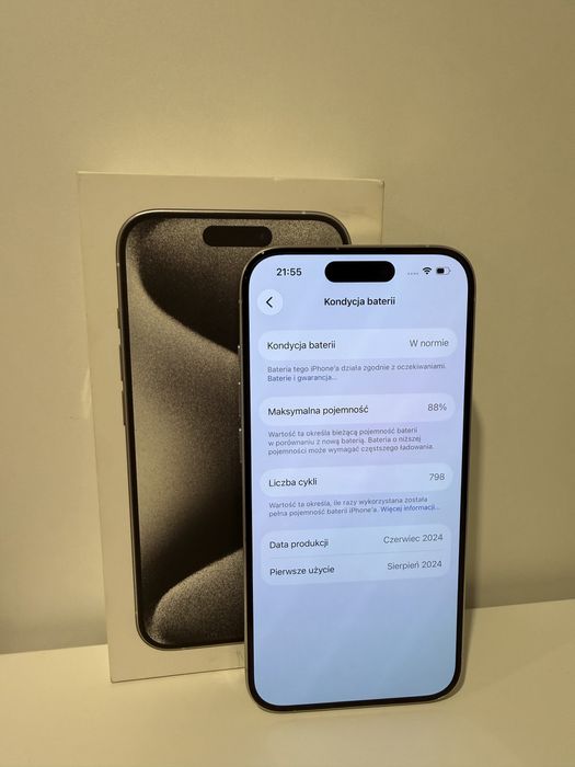 iPhone 15 Pro 128GB Idealny Stan