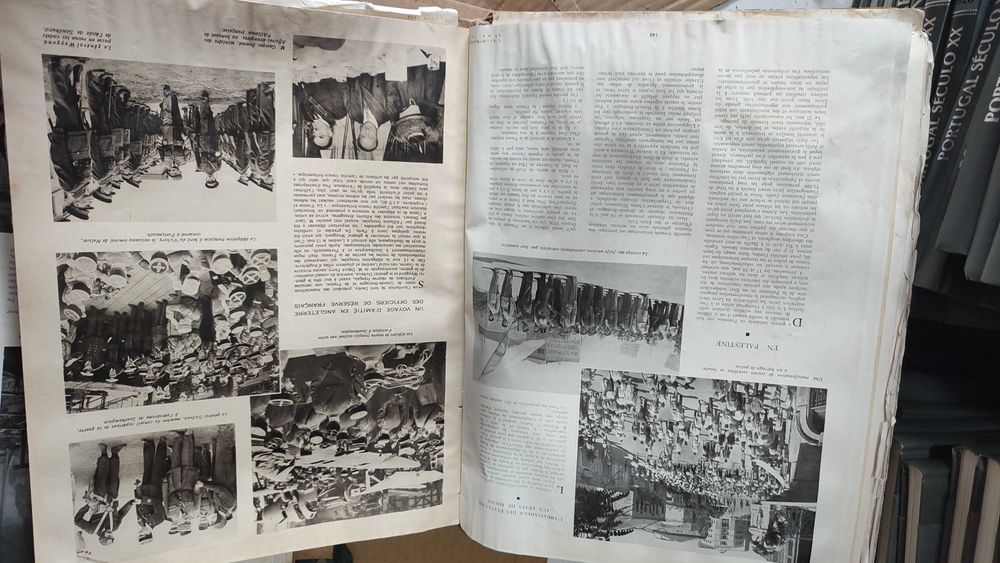 3 Volumes com Revistas L'Illustration encadernadas - 1939 e 1940