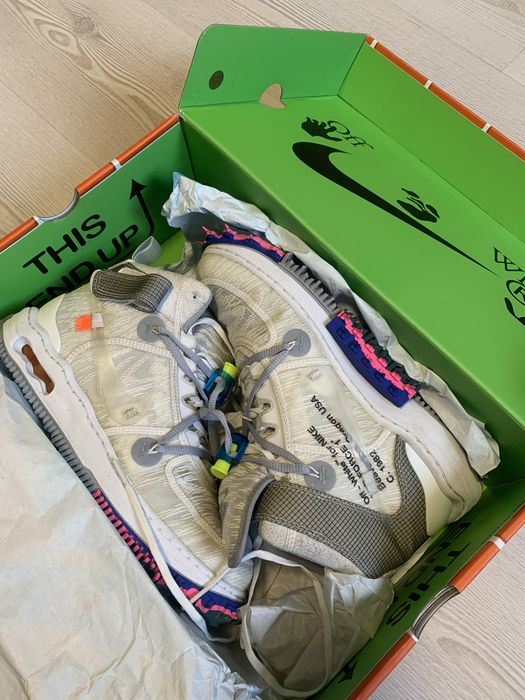 Кросівки Nike air force off white mid white drip swag