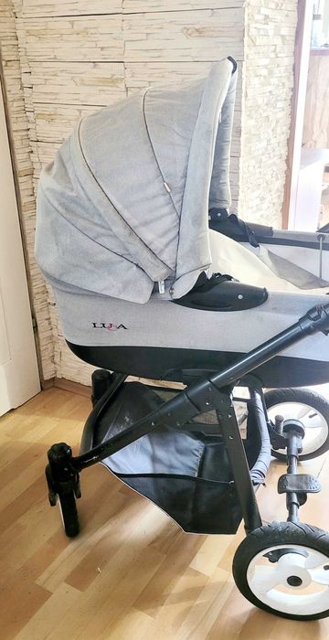 Wózek dziecięcy bebetto luca szary jasny