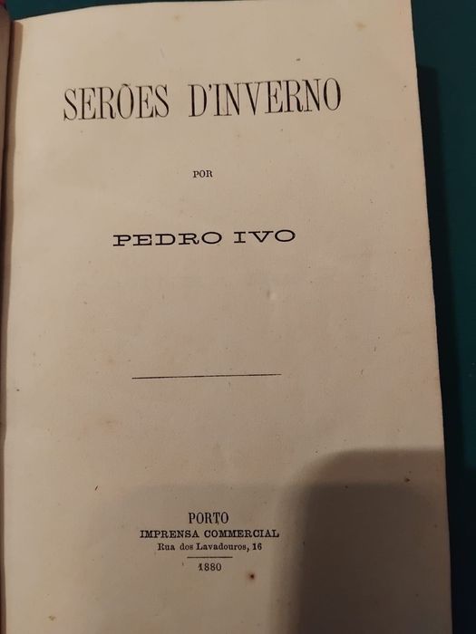 Livro “Serões d’Inverno”