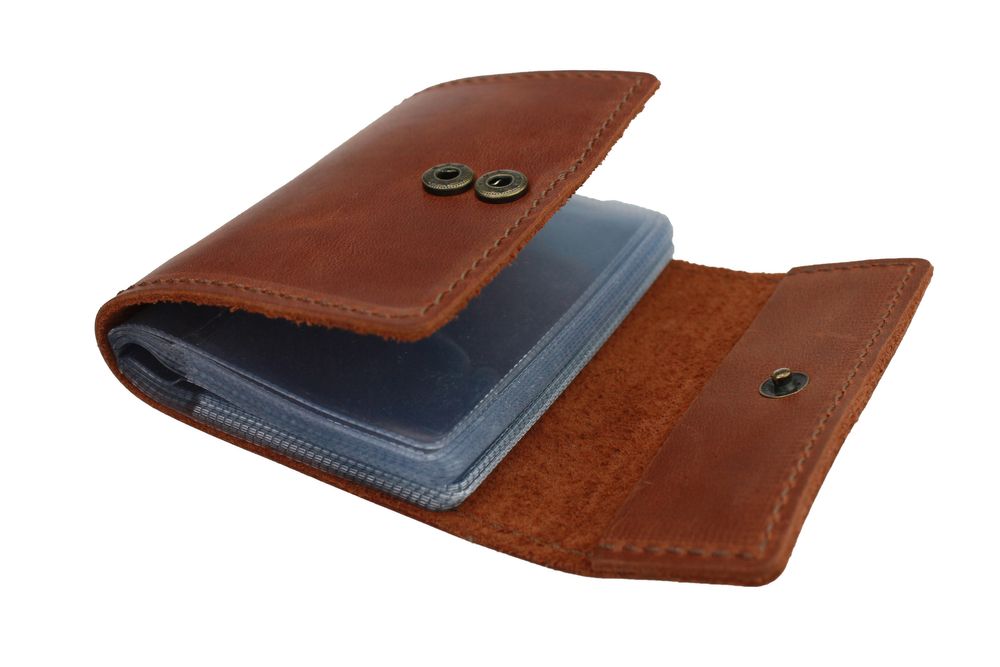 Візитниця карточниця карт-холдер SULLIVAN v1-3(5) світло-коричнева