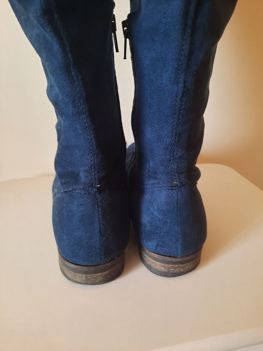 Botas de cano alto azuis