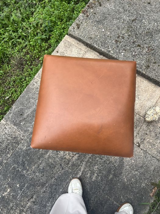 Conjunto de 6 bancos de madeira