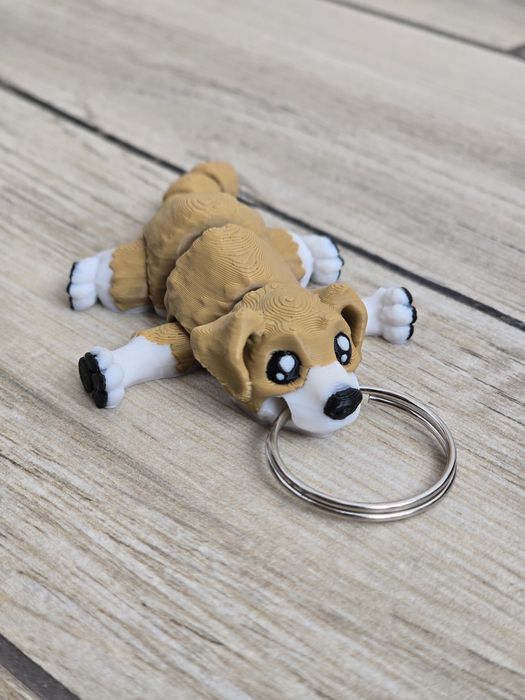 Figlarny Breloczek Pies - 3D - Brelok Druk3d fidget Keychain
