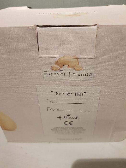 Керамический чайник заварник с плюшевым медведем подарок для друга