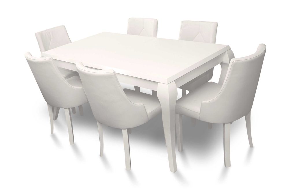 Stół LEONARDO Glamour i krzesła CELINE , różne kolory , PRODUCENT